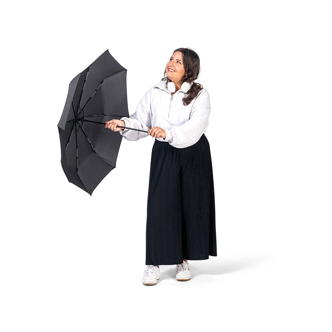 Taschenschirm FARE® AC Mini Style Ø94 cm - schwarz - grau-139