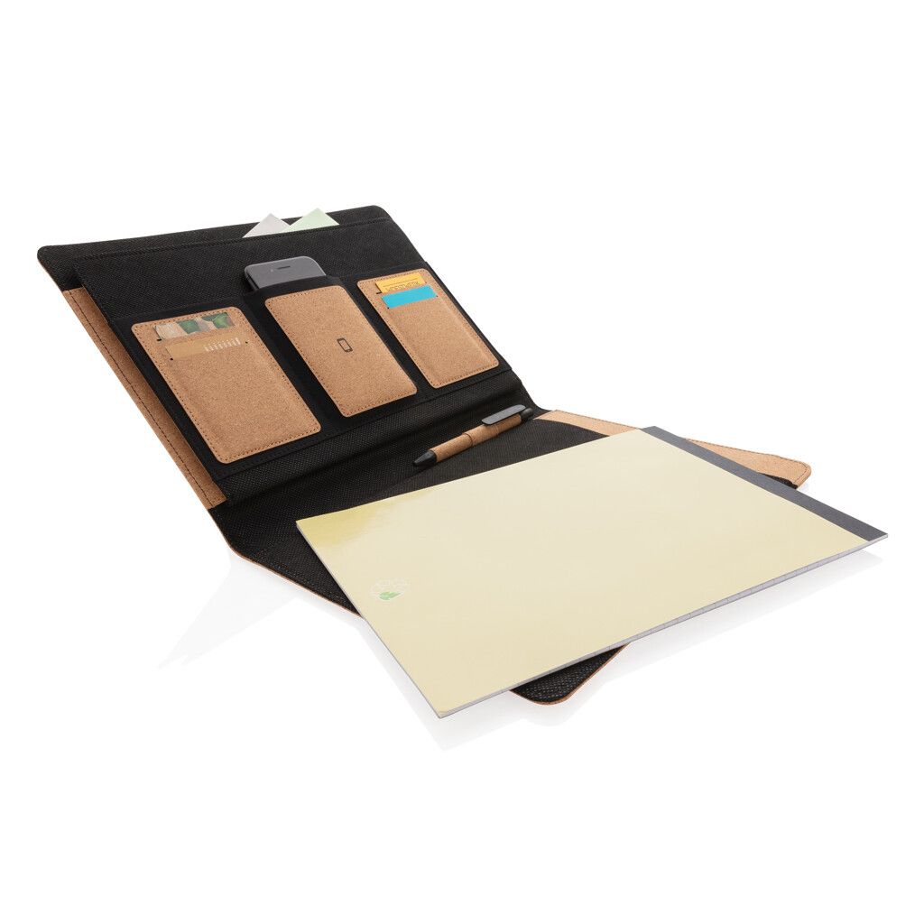 Deluxe Kork Portfolio A4 mit Stift - braun-344