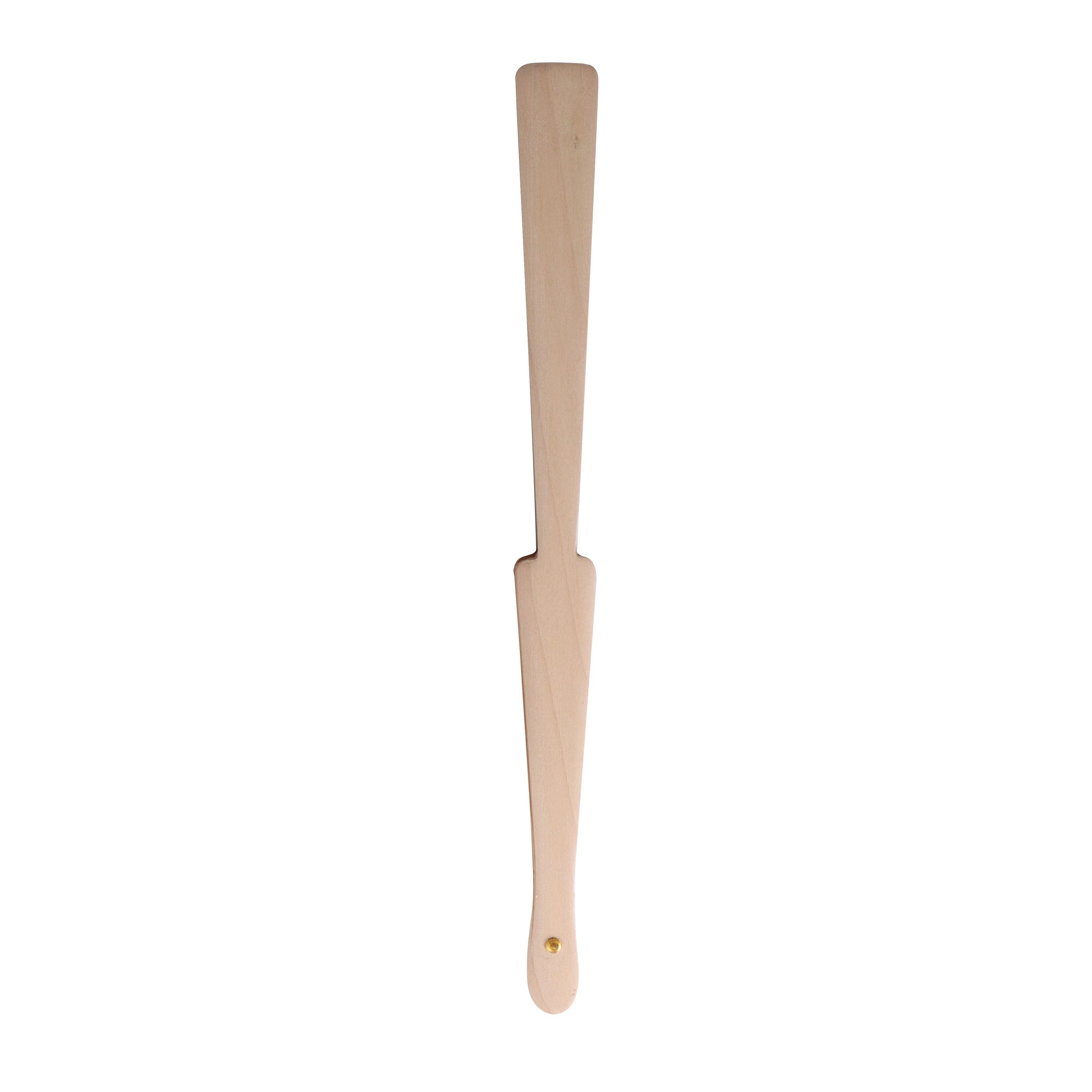 Fächer aus Holz mit R-PET - weiß - transparent-624
