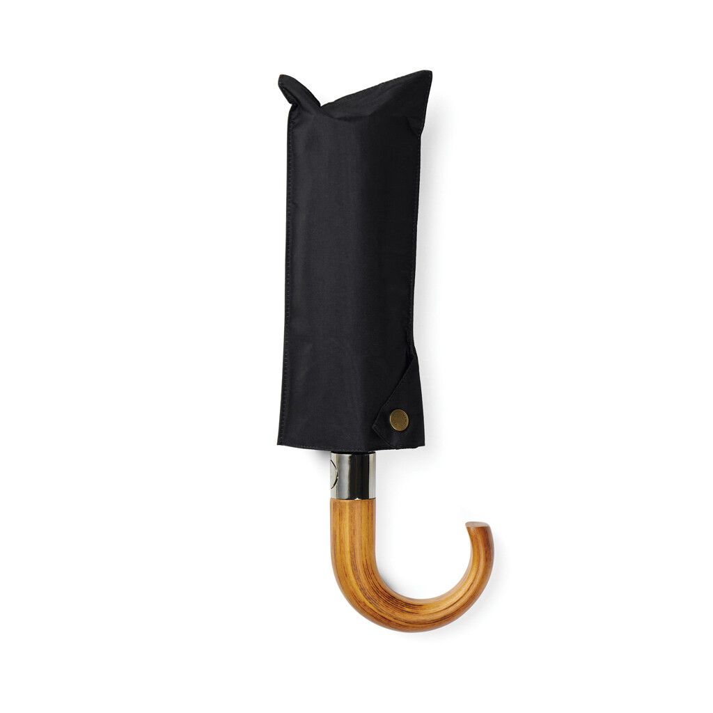 VINGA Bosler AWARE™ 21" faltbarer Schirm aus recyceltem PET - schwarz-657