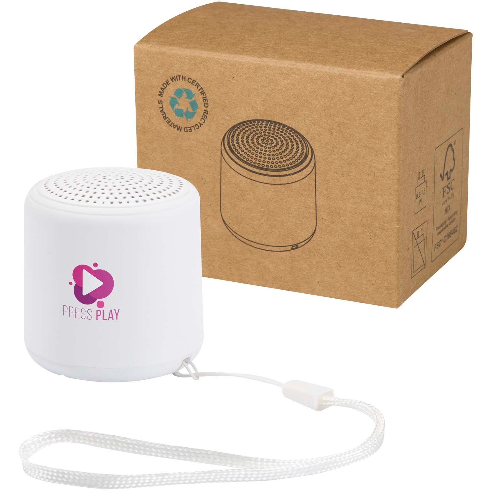 Velkis 3 W Bluetooth Lautsprecher aus recyceltem Kunststoff - weiss-152