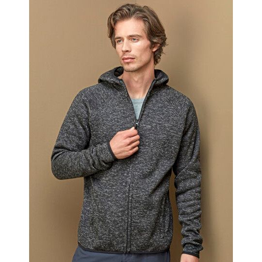 Lux Hooded Knitfleece Jacket - blue midnight heather-353