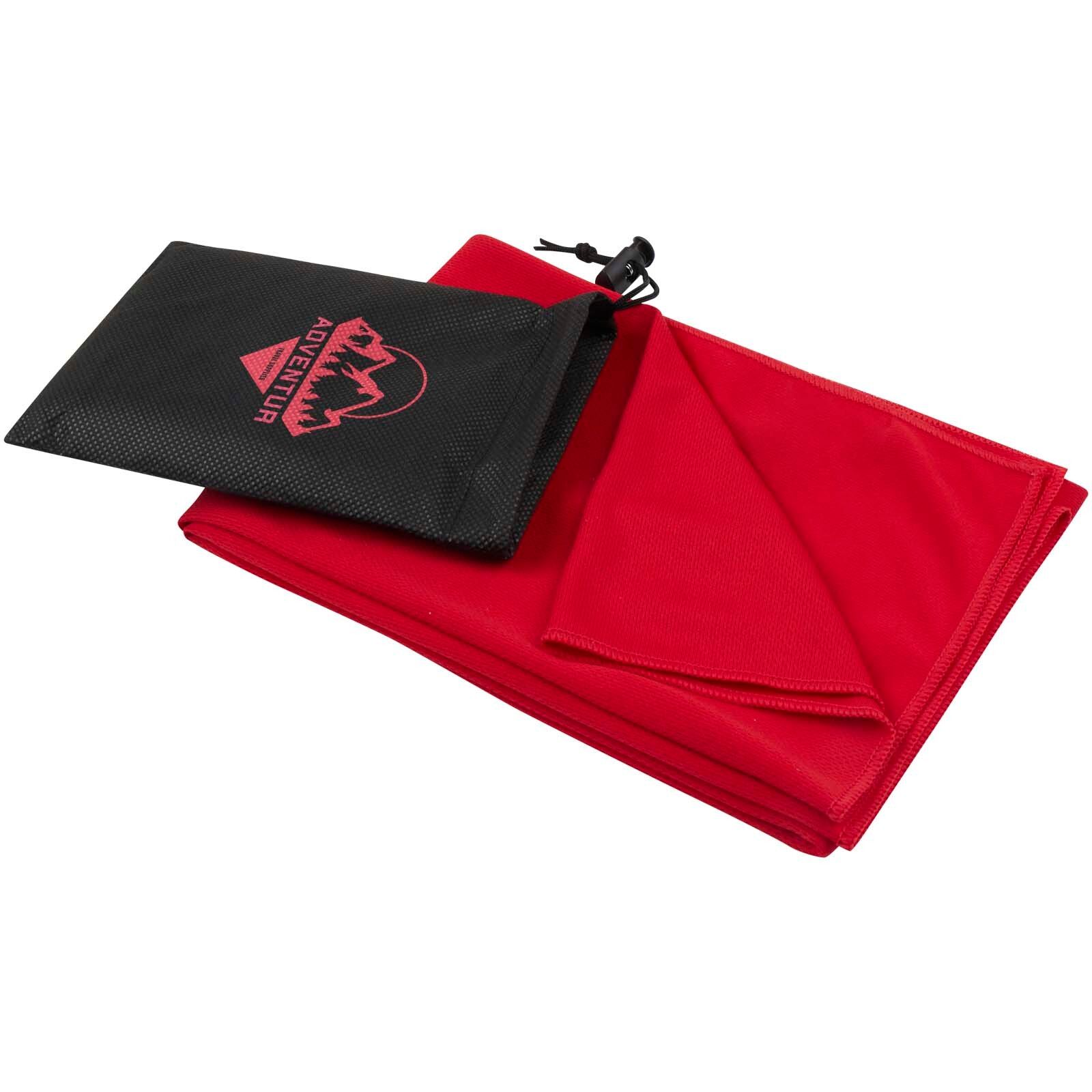 Lucas RPET Sporthandtuch 50 × 100 cm - rot-707