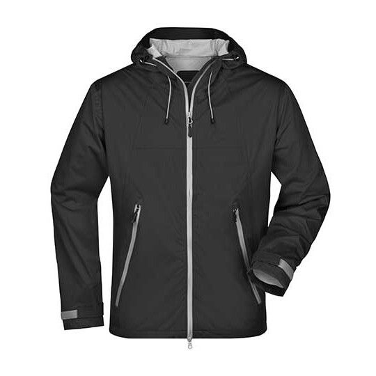Men´s Outdoor Jacket - black - silver solid-269