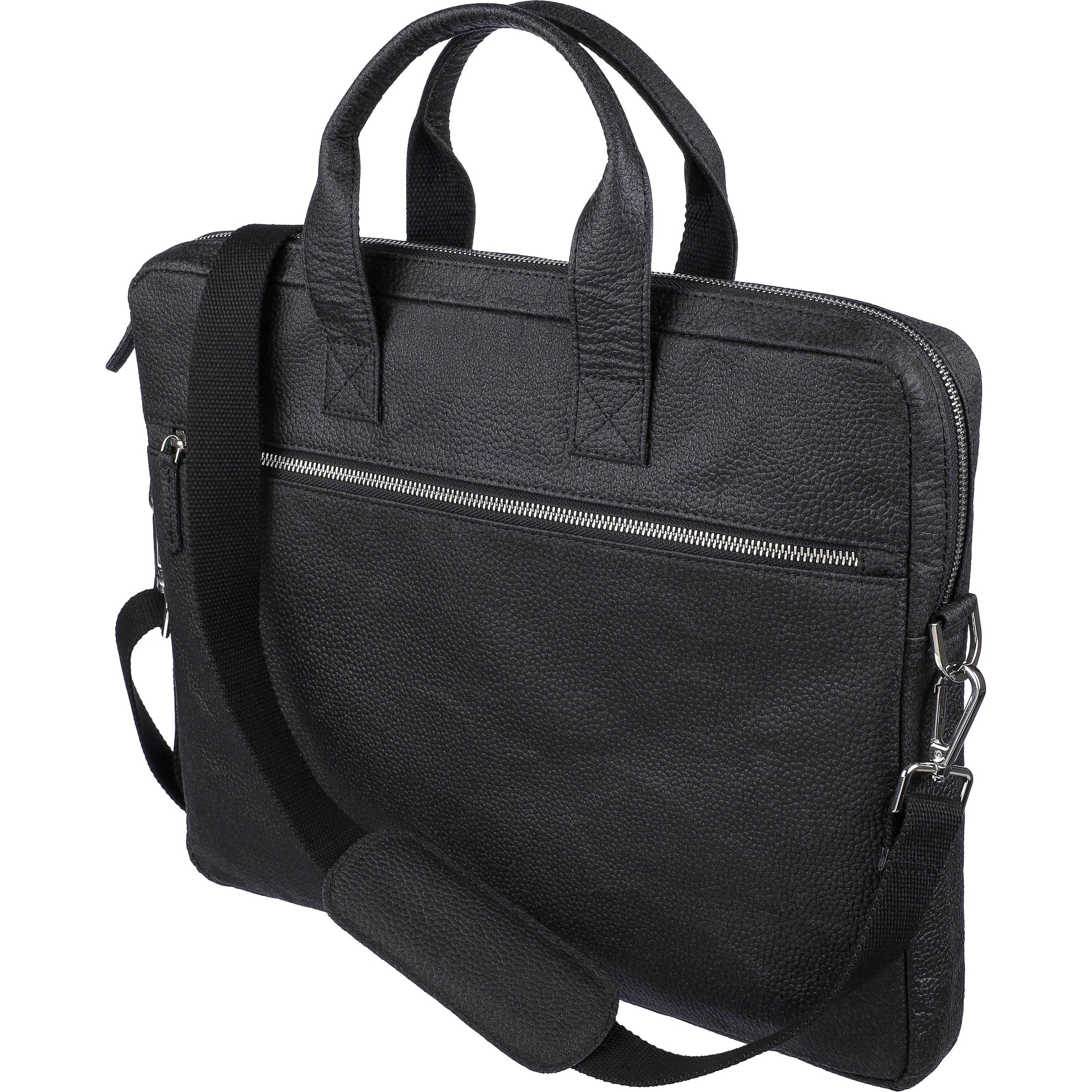 Laptoptasche Lillian aus Tomatenleder - schwarz-736
