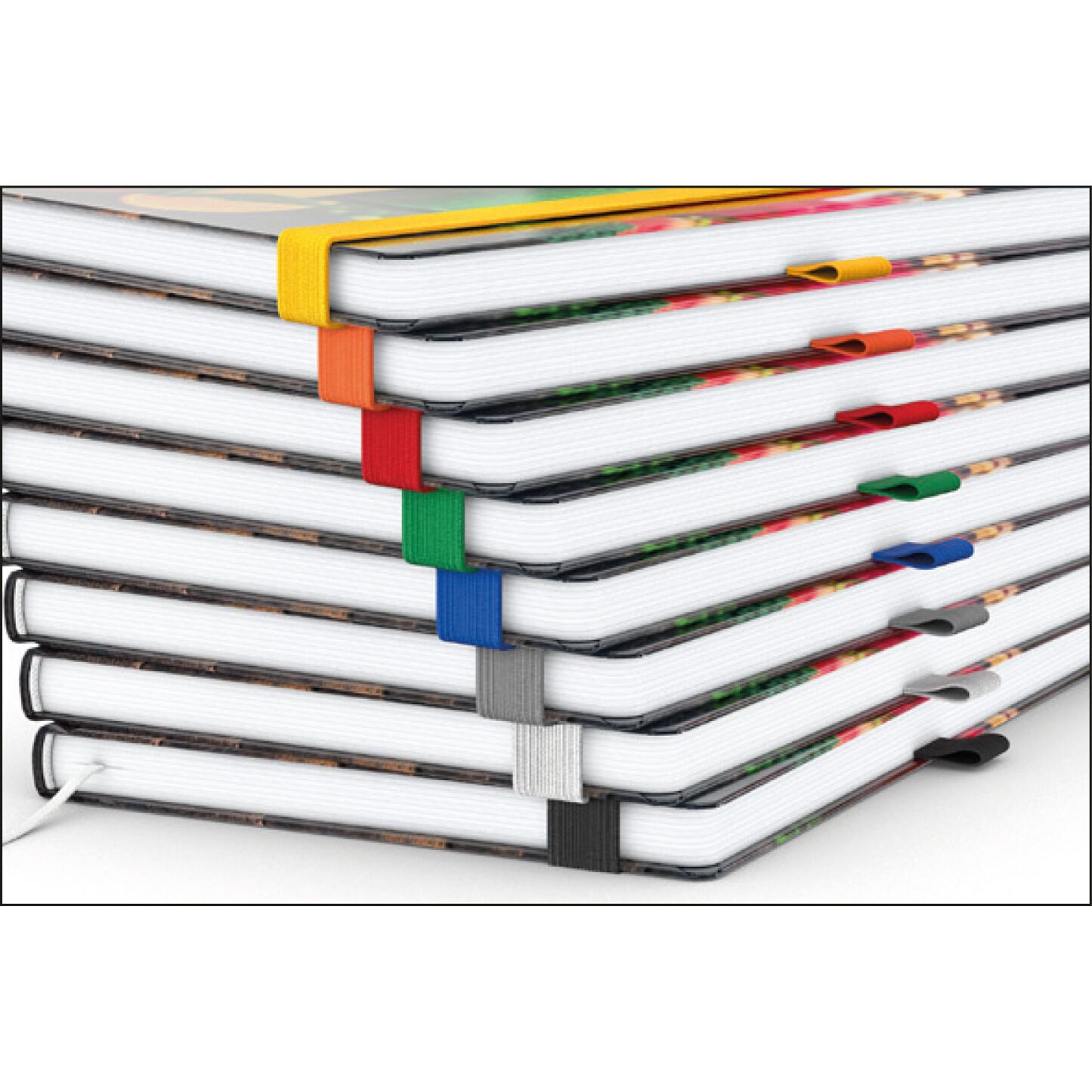 Notizbuch Match-Book, A4, Creme, Winkelkaro, braun-individuell, schwarz-476