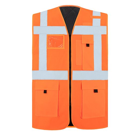 Padded Comfort Executive Safety Vest Wismar CO² Neutral - signal orange-761