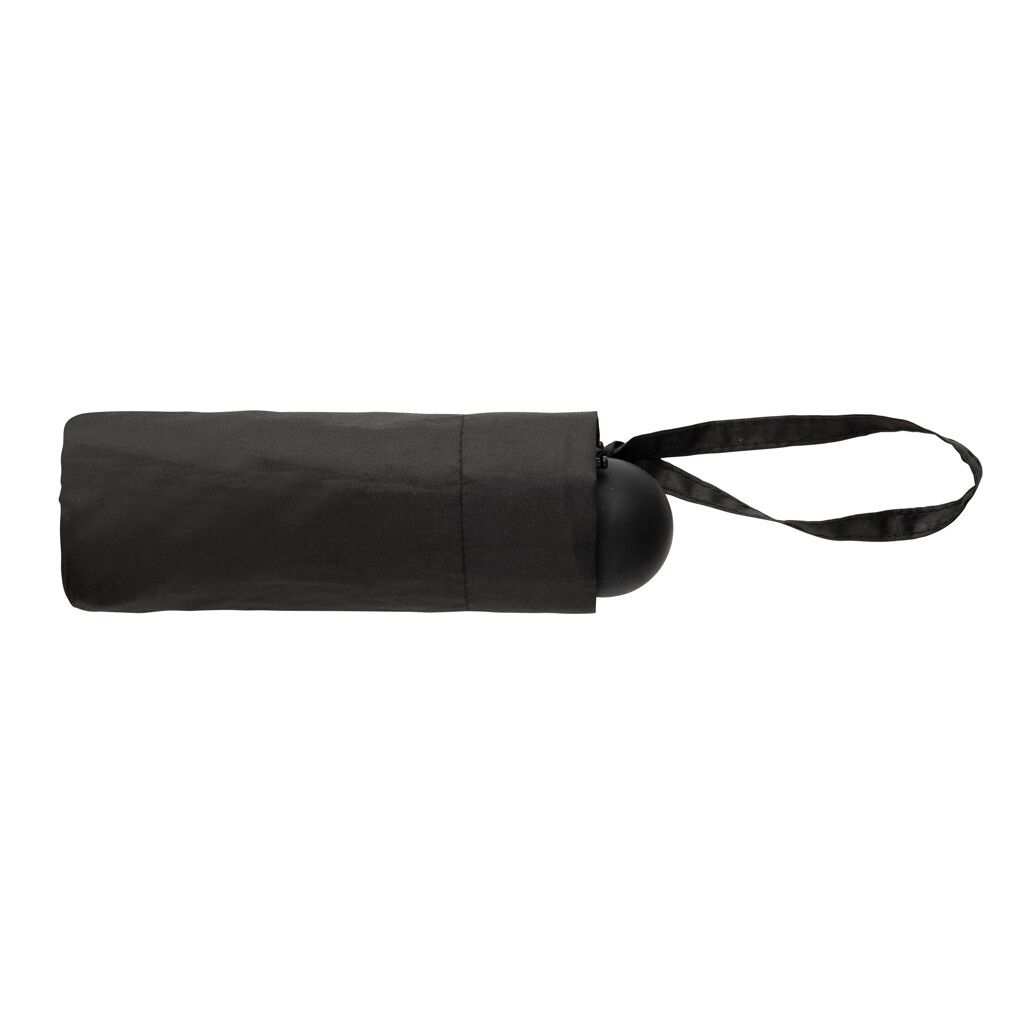 19,5“manueller Super-Mini-Schirm aus Aware™ rPET 190T Pongee - schwarz-569