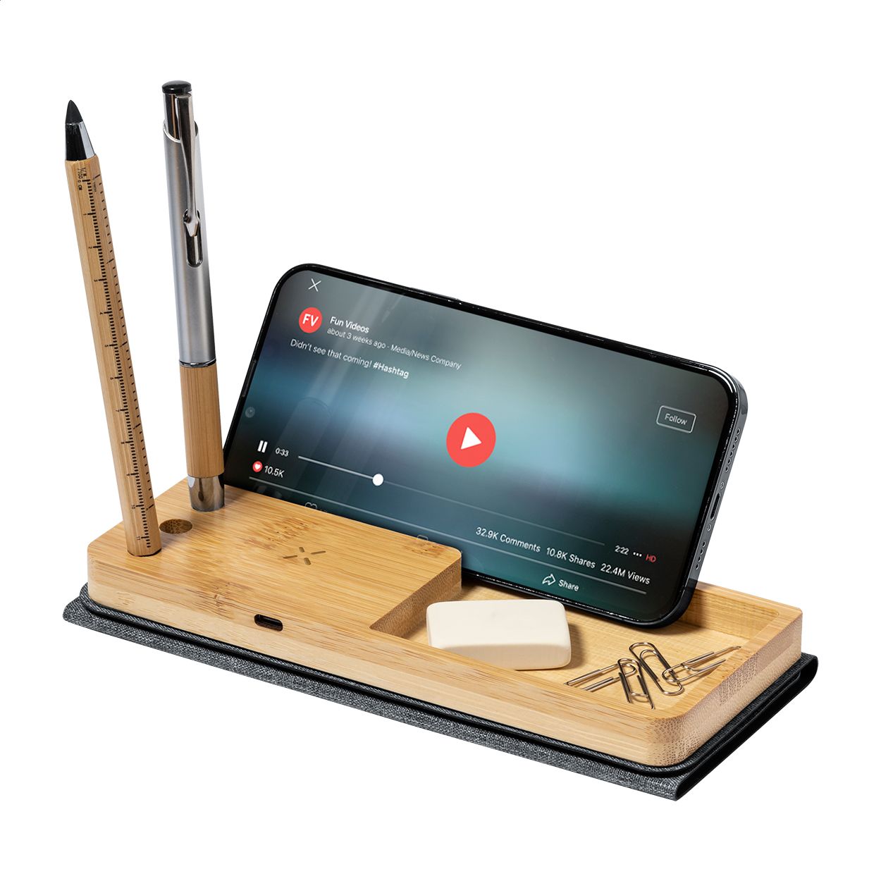 Atrova Wireless-Charger mit Mauspad - dunkelgrau-826
