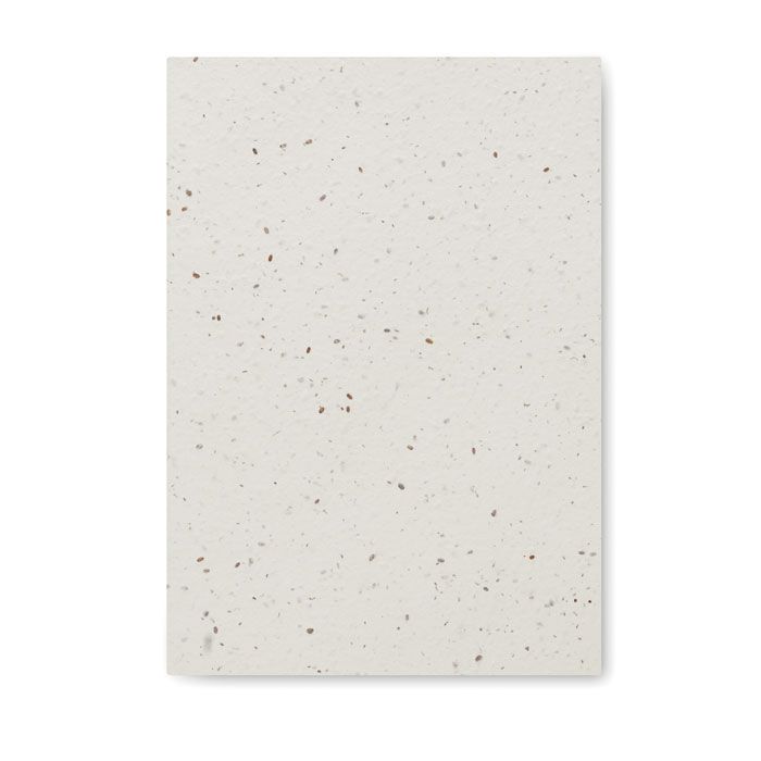DIN A5 Notizbuch Samenpapier SEED BOOK - weiß-734