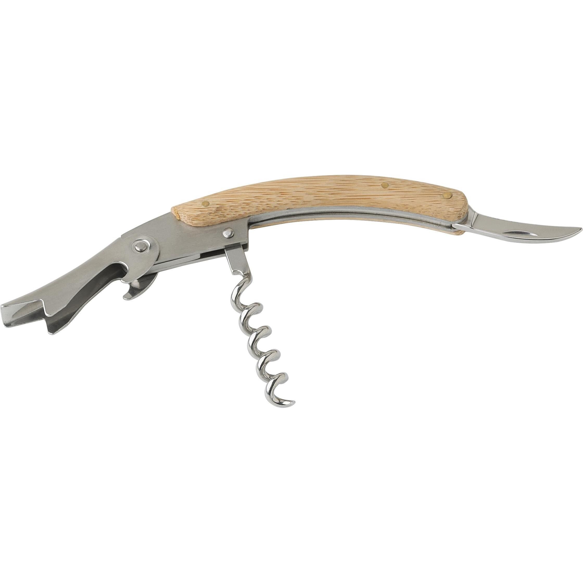 Kellnermesser mit Bambusverkleidung Lenny - braun-148