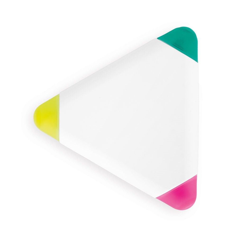 TRIAN Textmarker aus PP, mit 3 Farben - weiß-539