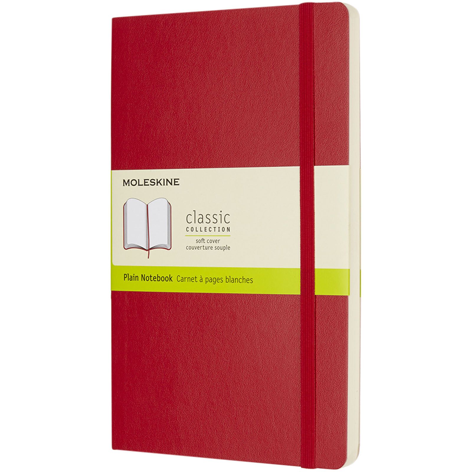 Moleskine Classic Softcover Notizbuch L – blanko - scharlachrot-690