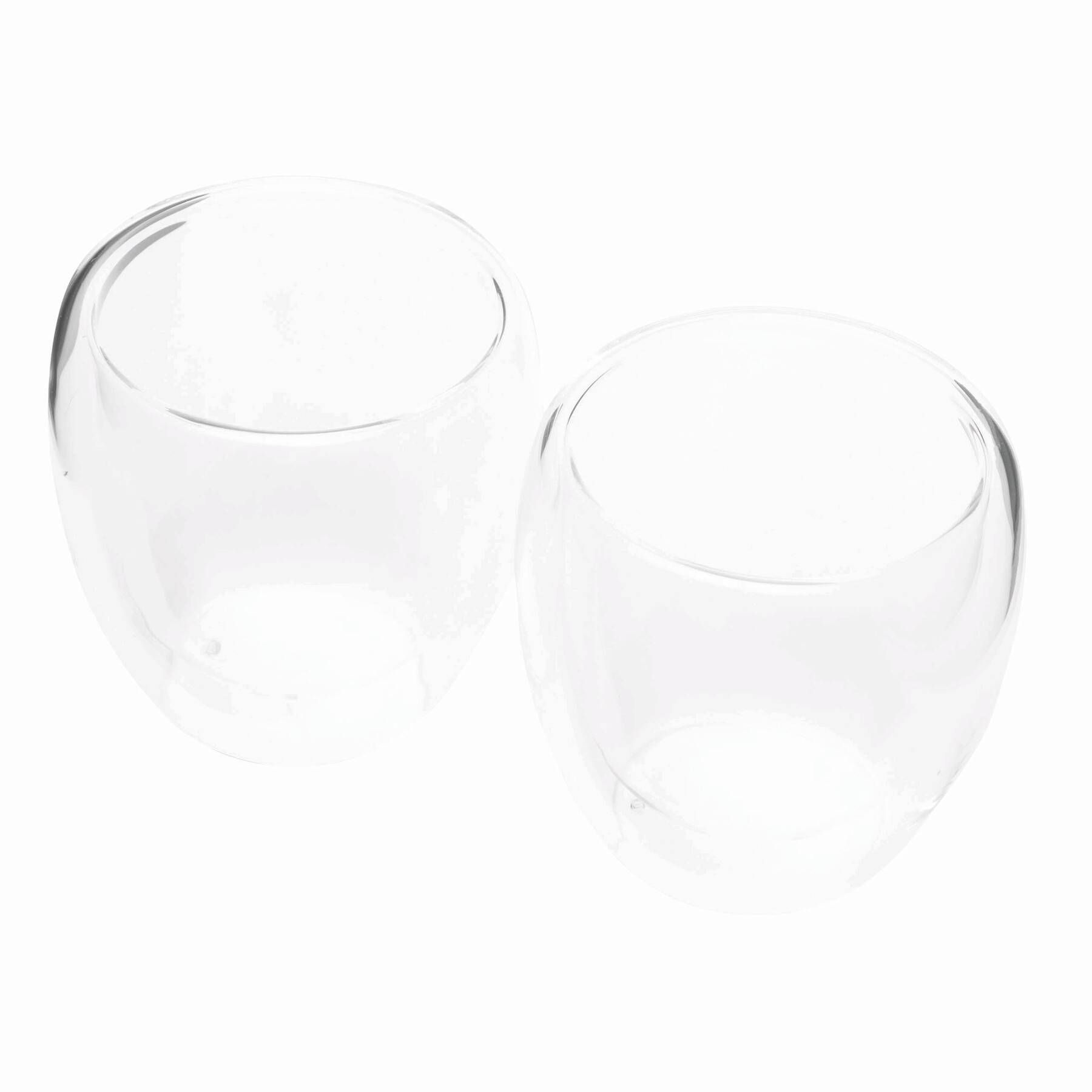 Gläser-Set, doppelwandig: 2er Set DRINK LINE M - transparent-981