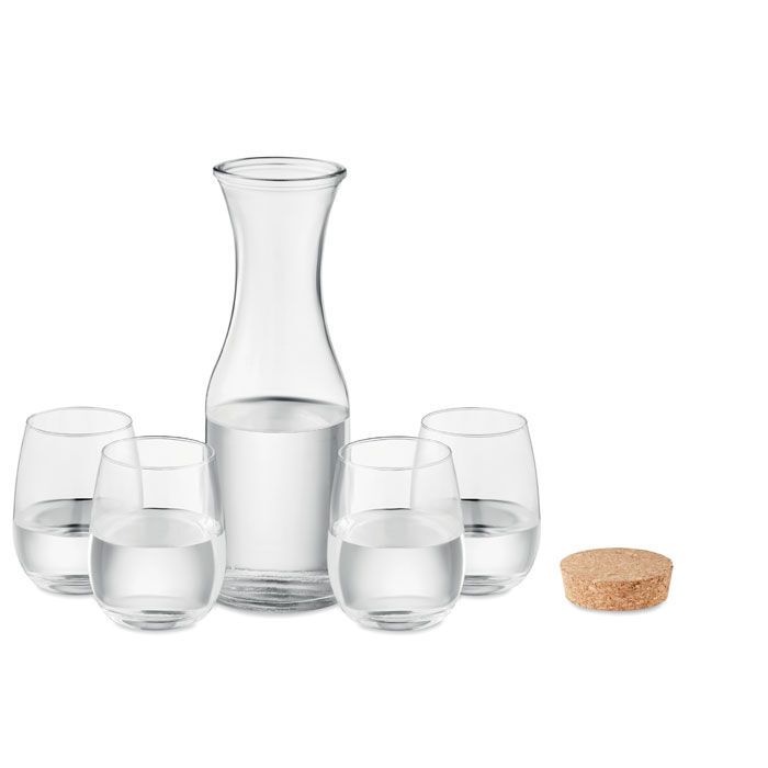 Set aus recyceltem Glas PICCADILLY - transparent-784