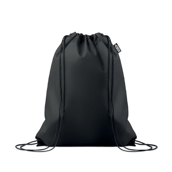 Beutel mit Kordelzug Non Woven DAFFY RPET - schwarz-553