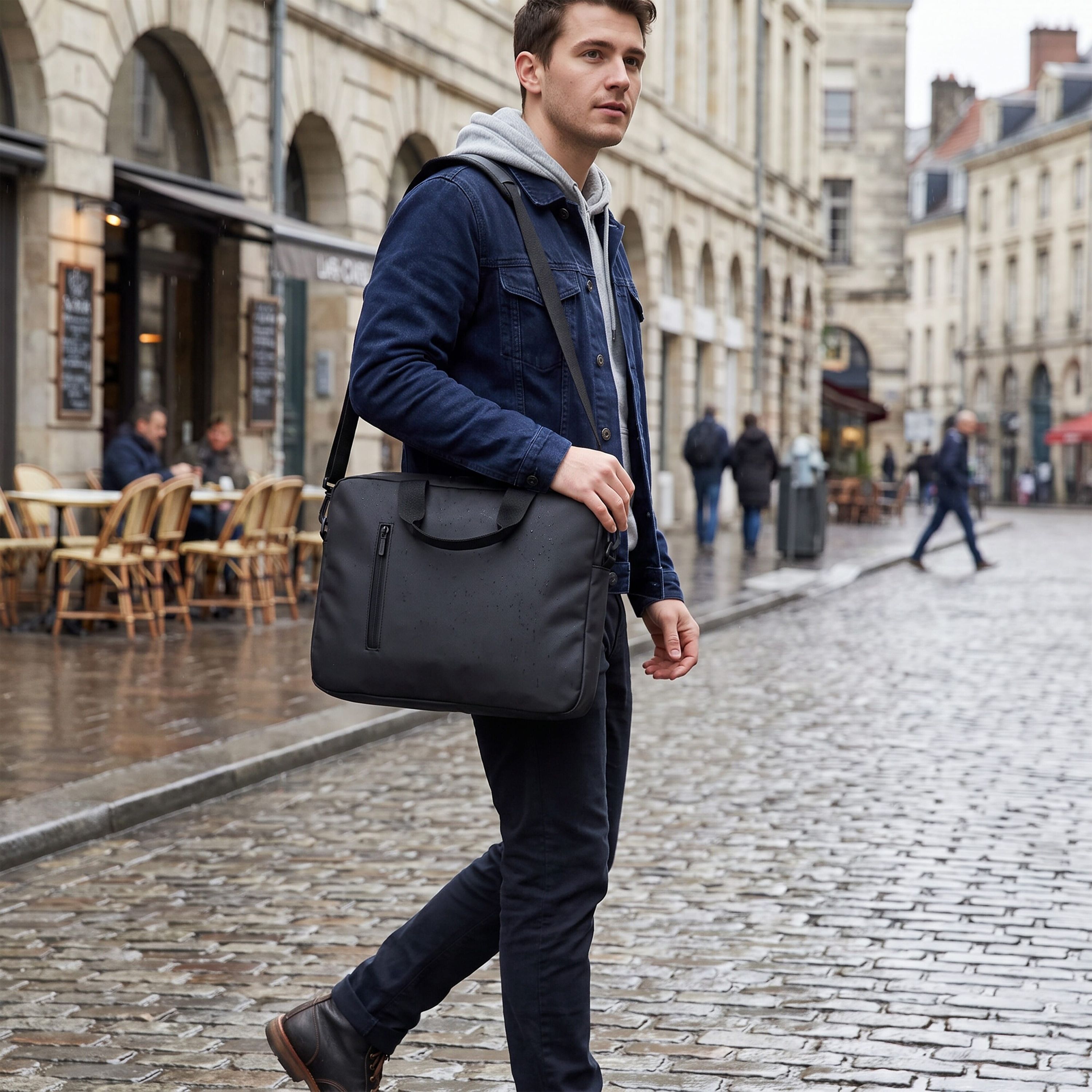 PU SoMa Laptop-Tasche - schwarz-125