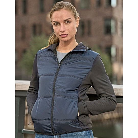 Women´s Hybrid-Stretch Hooded Jacket - navy - navy-222