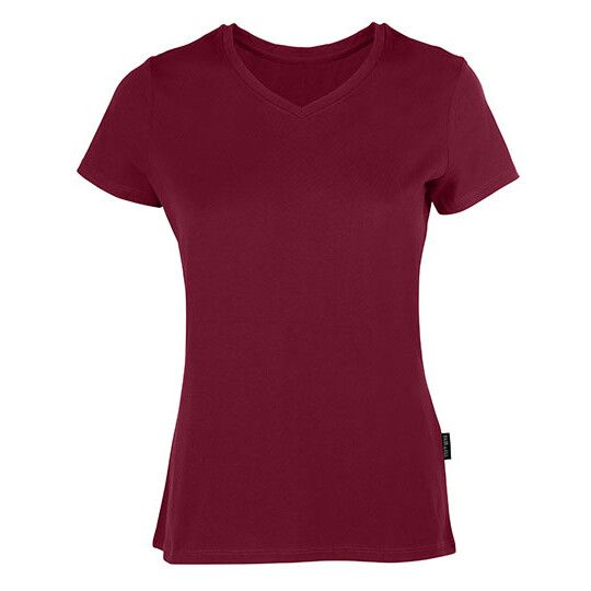 Women´s Luxury V-Neck Tees - bordeaux-657