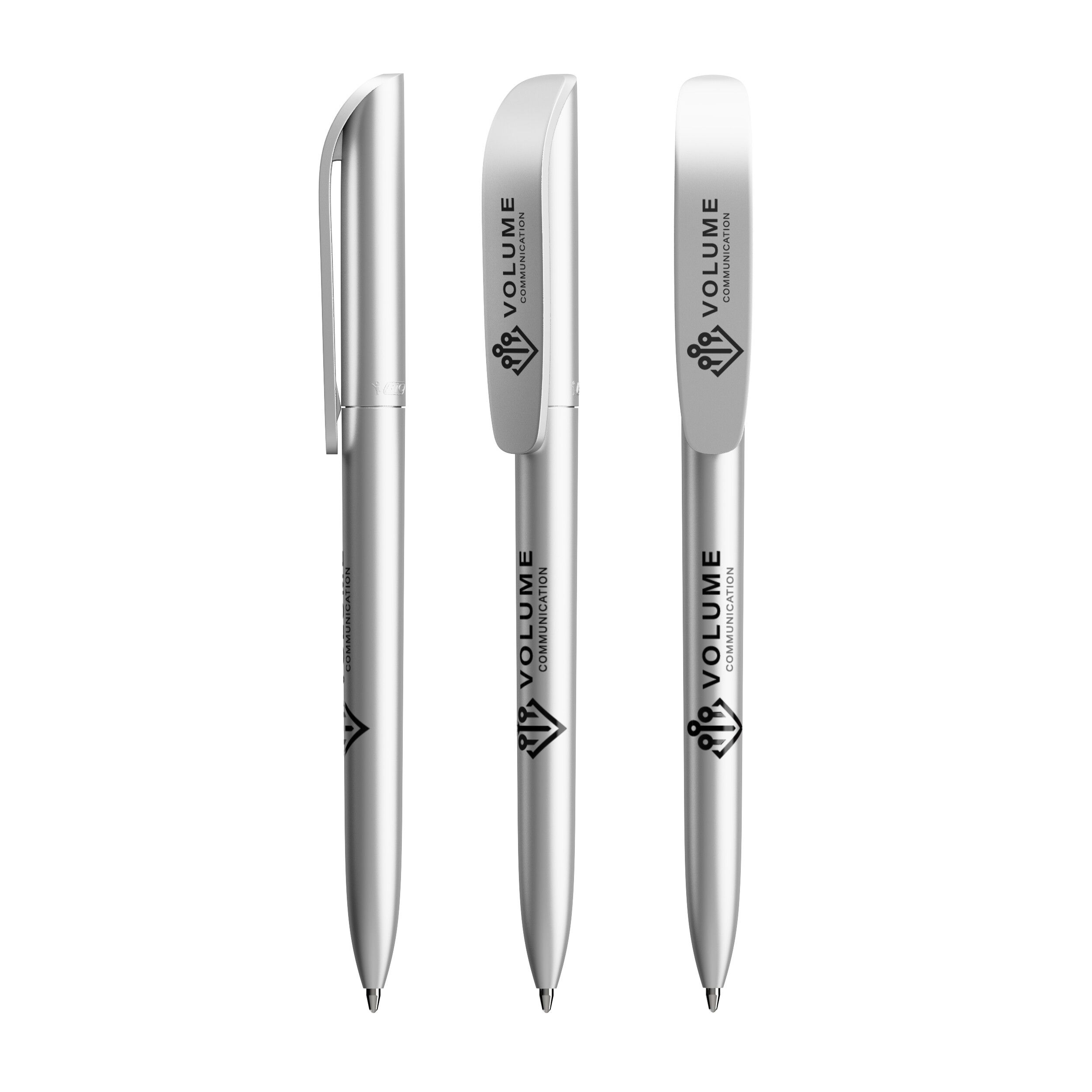 BIC® Super Clip Glacé, Mine schwarz - silber-34