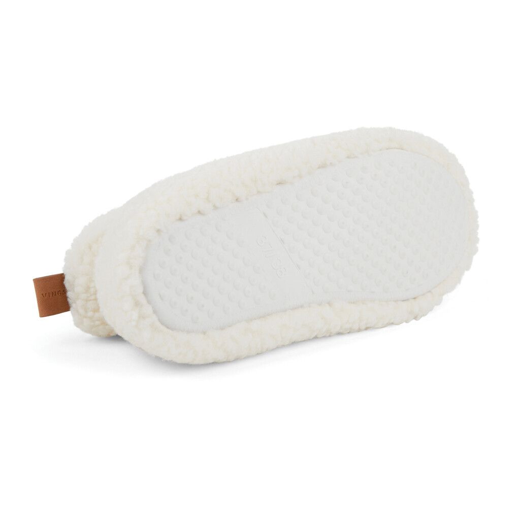 VINGA Santos kuschelige Hausschuhe aus RCS recyceltem PET - off white-234