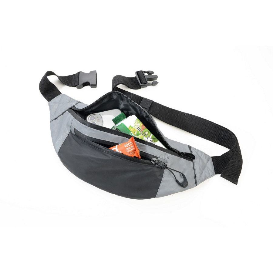 Troika Gürteltasche REFLACTIVE BAG - grau - schwarz-711
