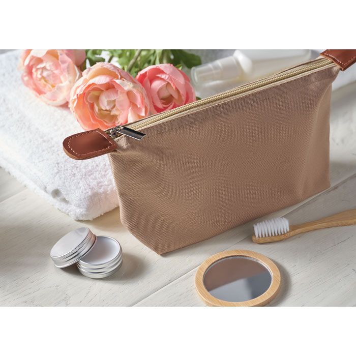 Kosmetiktasche 600D RPET VANITY - khaki-960