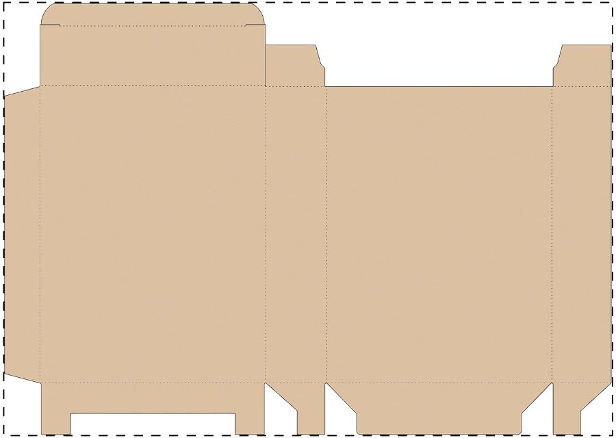 Veredelungsposition Maßgefertigter Kraft-Wellpappkarton