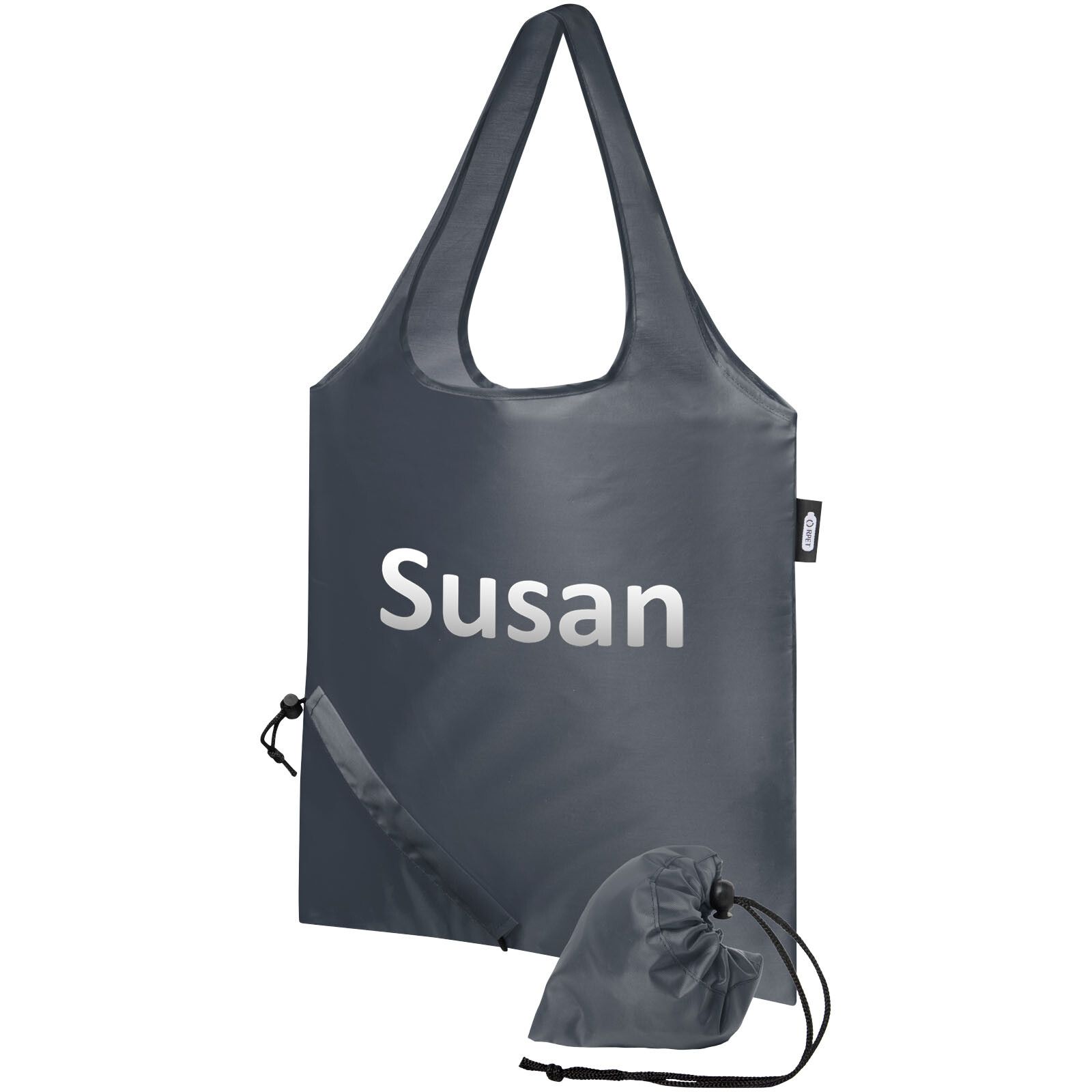 Sabia faltbare RPET Tragetasche 7L - charcoal-698