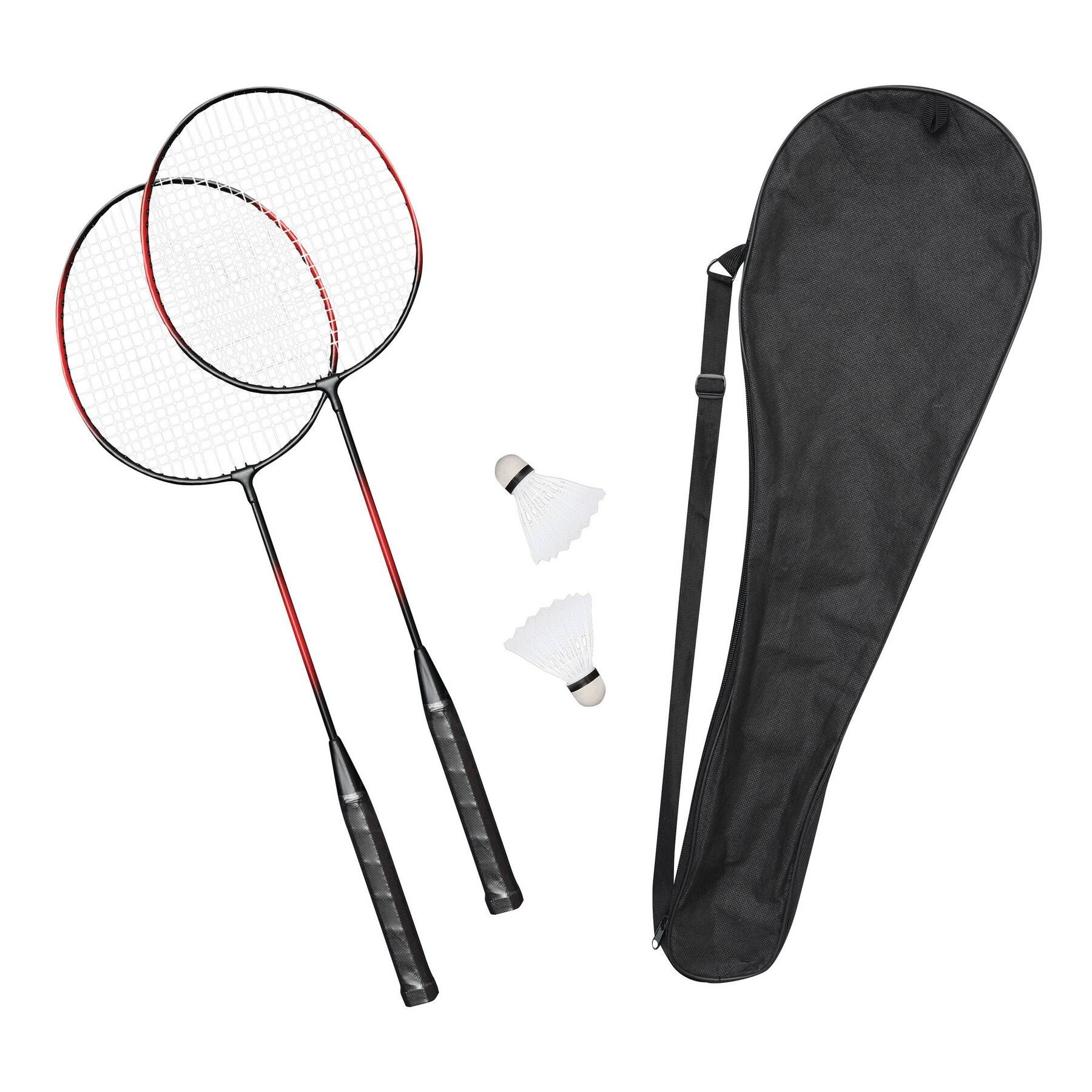Badminton-Set SMASH - rot - schwarz-606