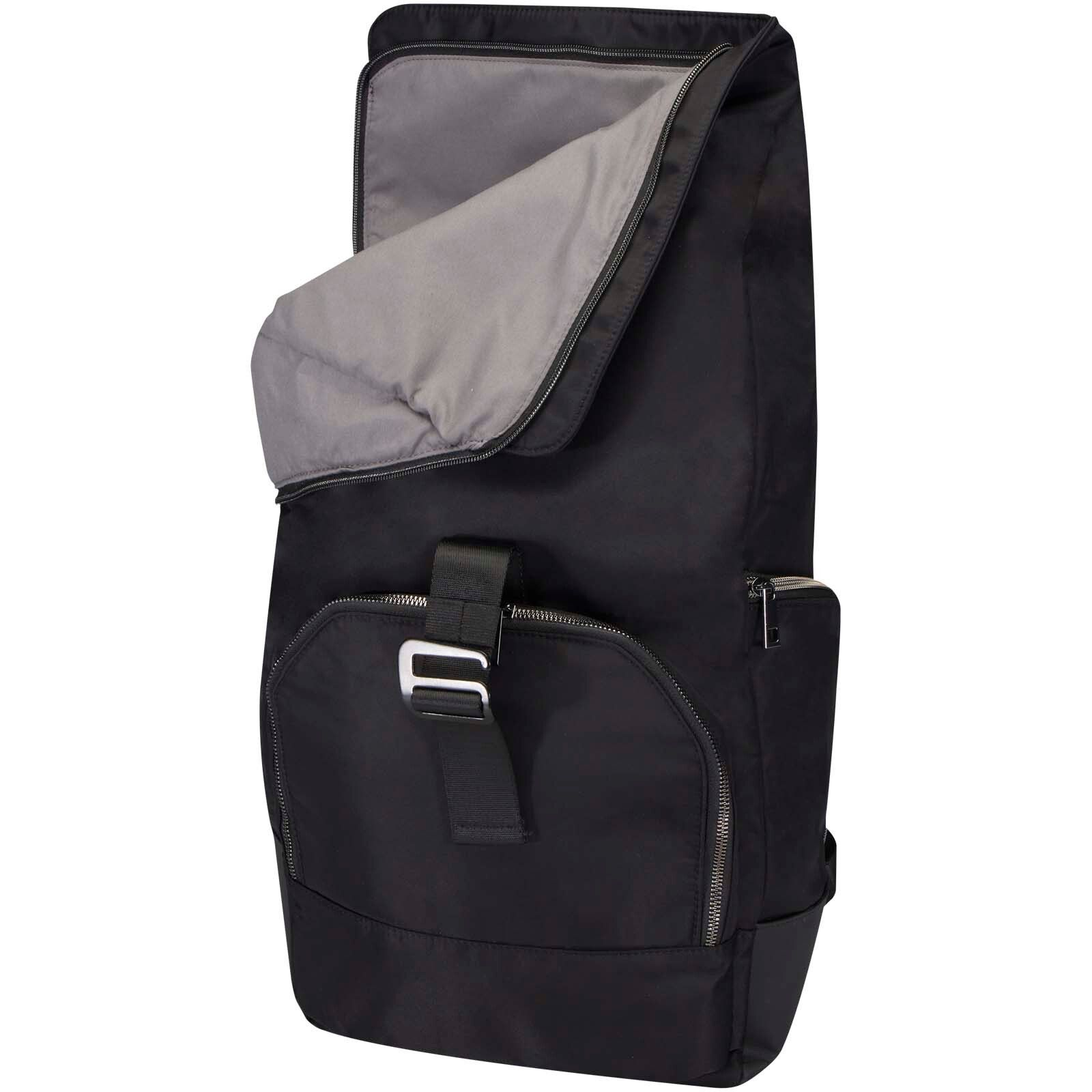 Rhine 15" Rolltop-Rucksack aus recyceltem GRS-Material 18 L - schwarz-437