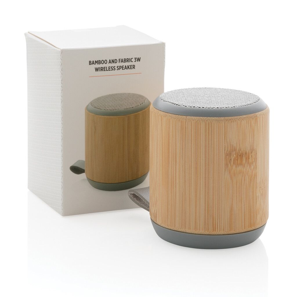 Bambus und Stoff 3W Wireless Speaker - braun-886