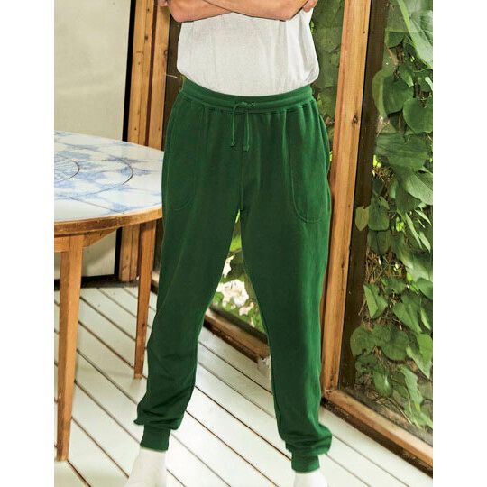 Sweatpants With Cuff And Zip Pocket - charcoal-608