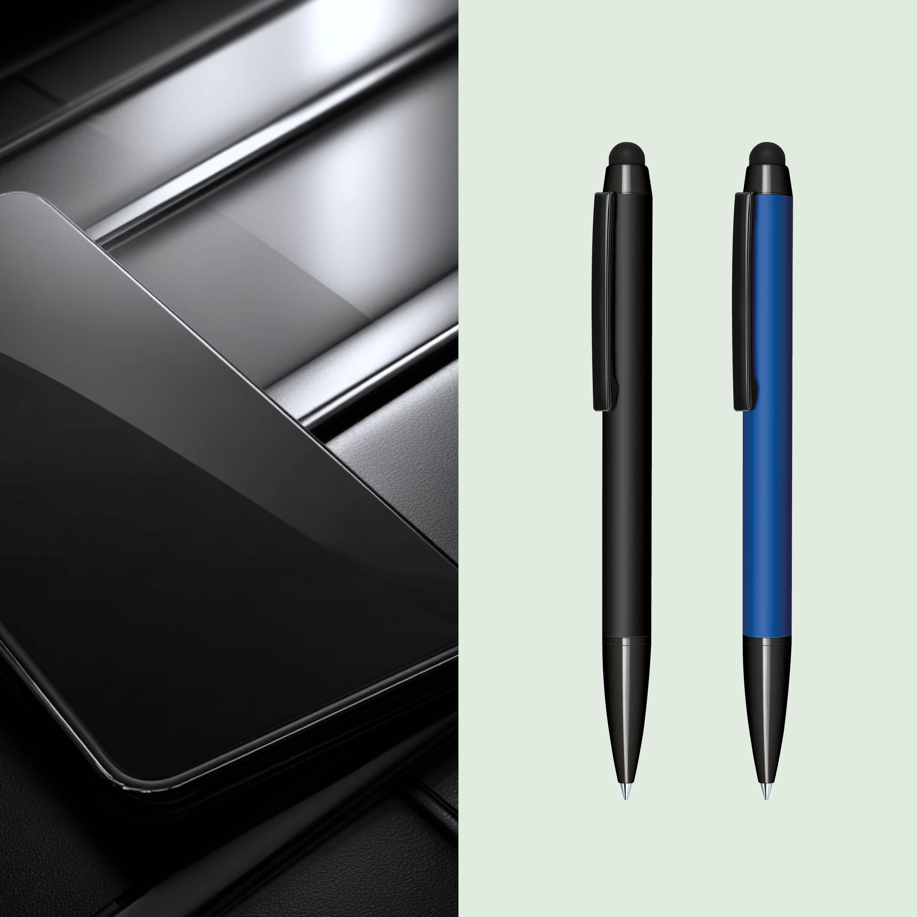 Attract Soft Touch Kugelschreiber Touch Pad Pen - schwarz-15