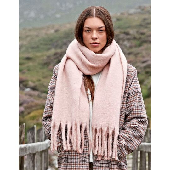 Fluffy Scarf - heather grey-488