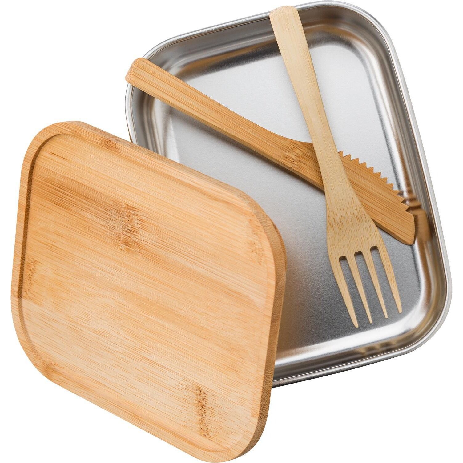 Brotdose aus Edelstahl Esme - braun-839