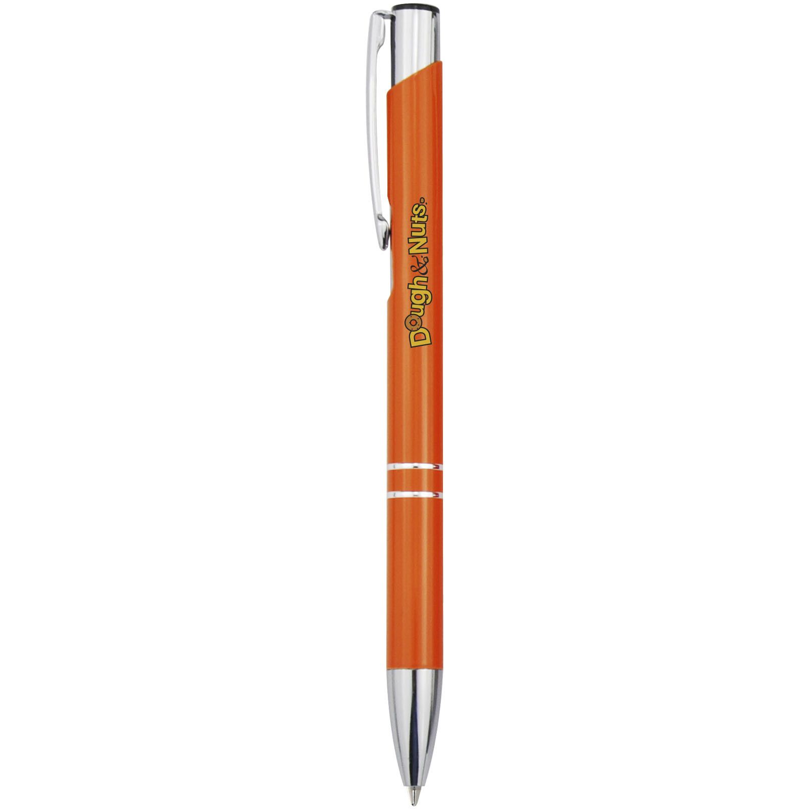 Moneta Druckkugelschreiber aus Aluminium (blaue Mine) - orange-742