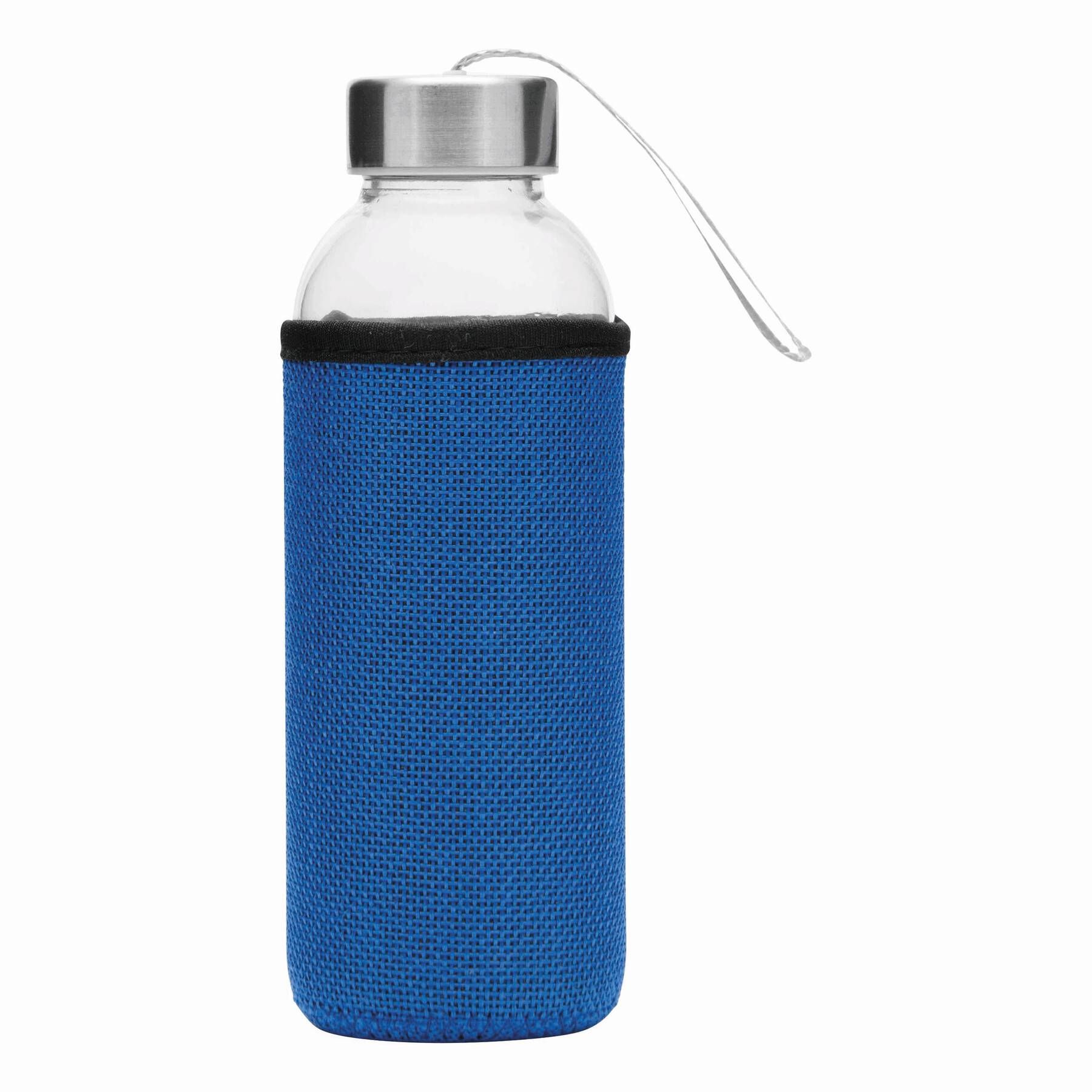 Glas-Trinkflasche TAKE JUTY - blau-705