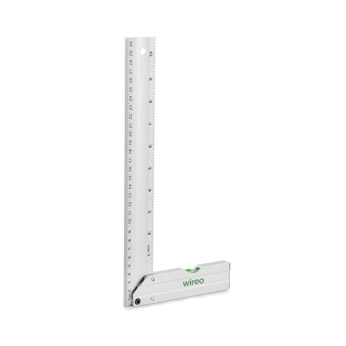 Aluminium-Winkelmesser 30 cm MEJURE - silber-782