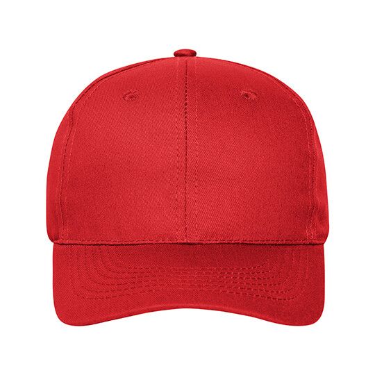 6 Panel Cap Bio Cotton - red-856