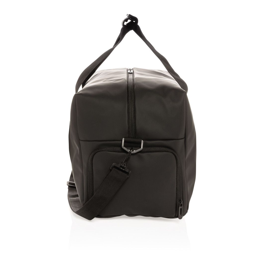 Schicke PU Wochenendtasche - schwarz-940