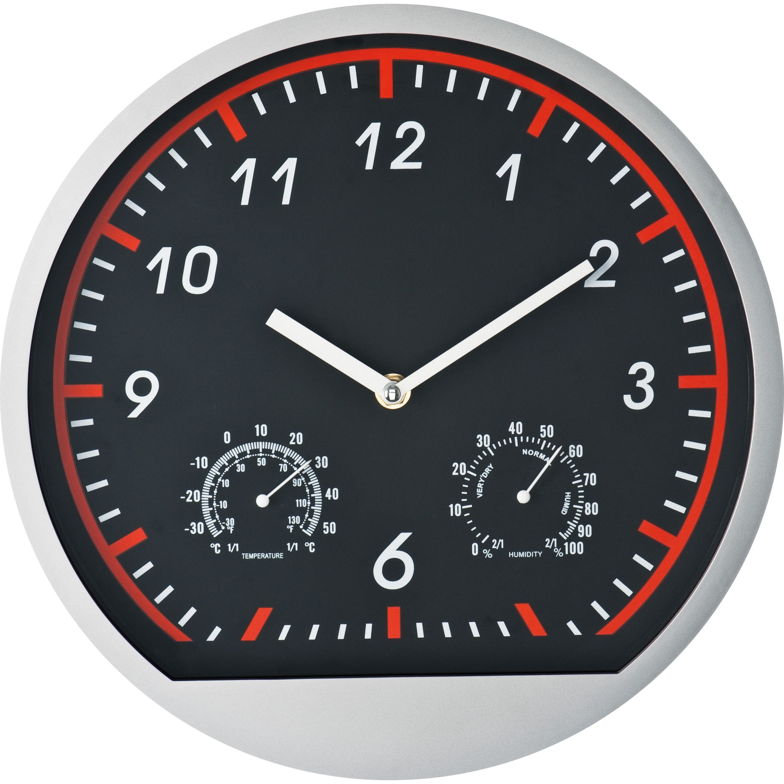 Wanduhr Bago - rot-759