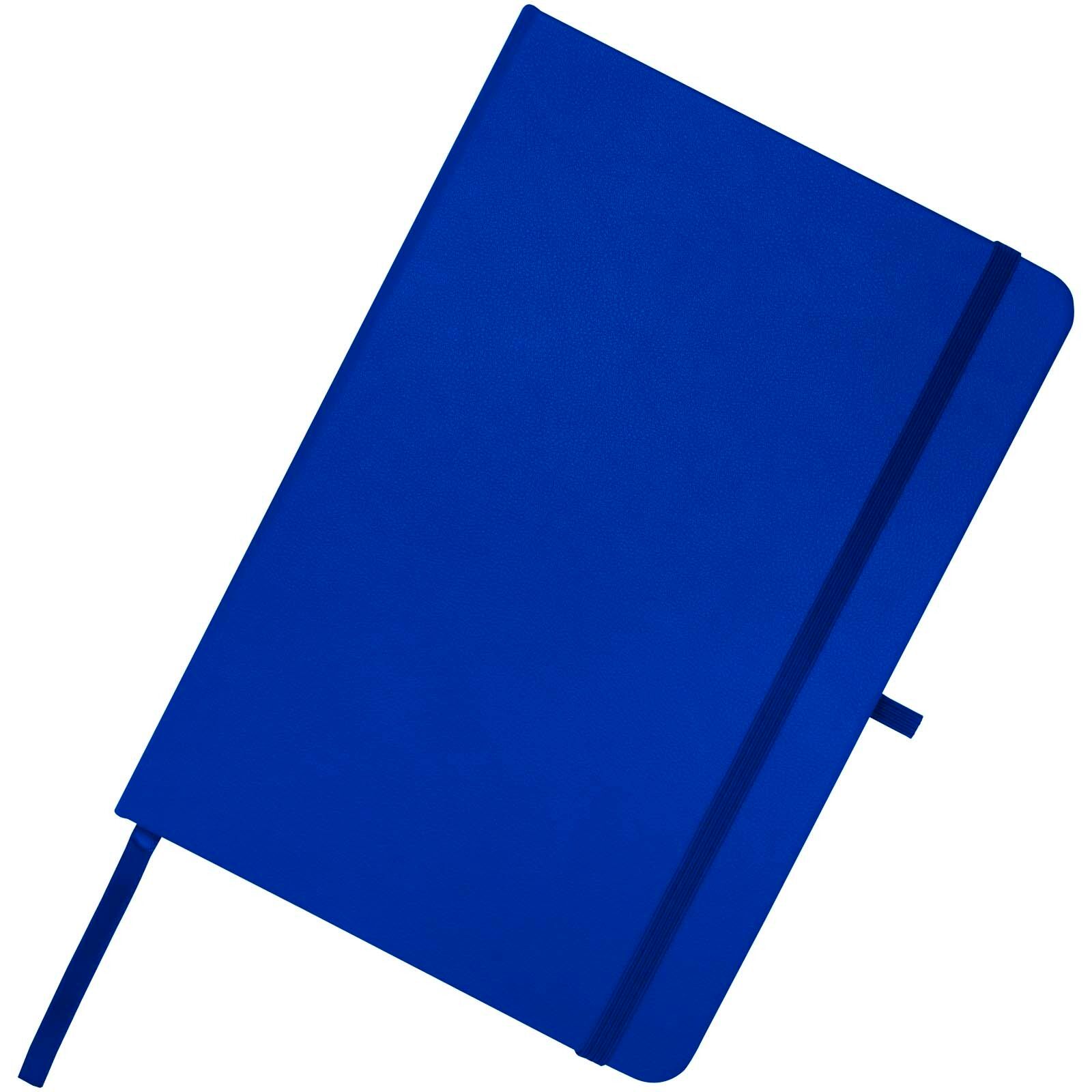 Teak A5 Hardcover Notizbuch, liniert, aus recyceltem Material - royalblau-112