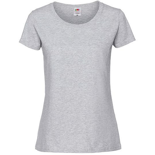 Ladies Iconic 195 Ringspun T - heather grey-232