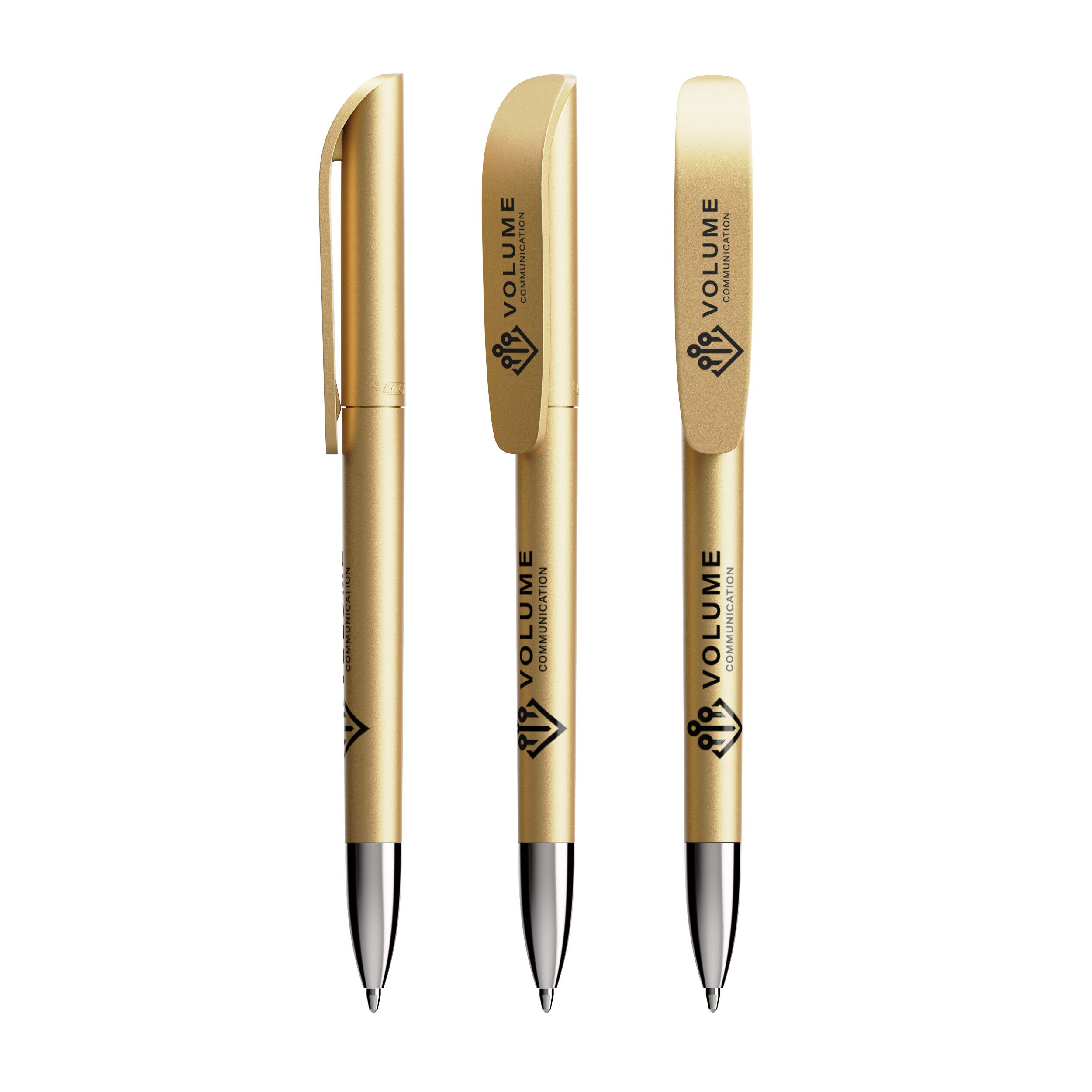 BIC® Super Clip Glacé Advance, Mine schwarz - gold-875