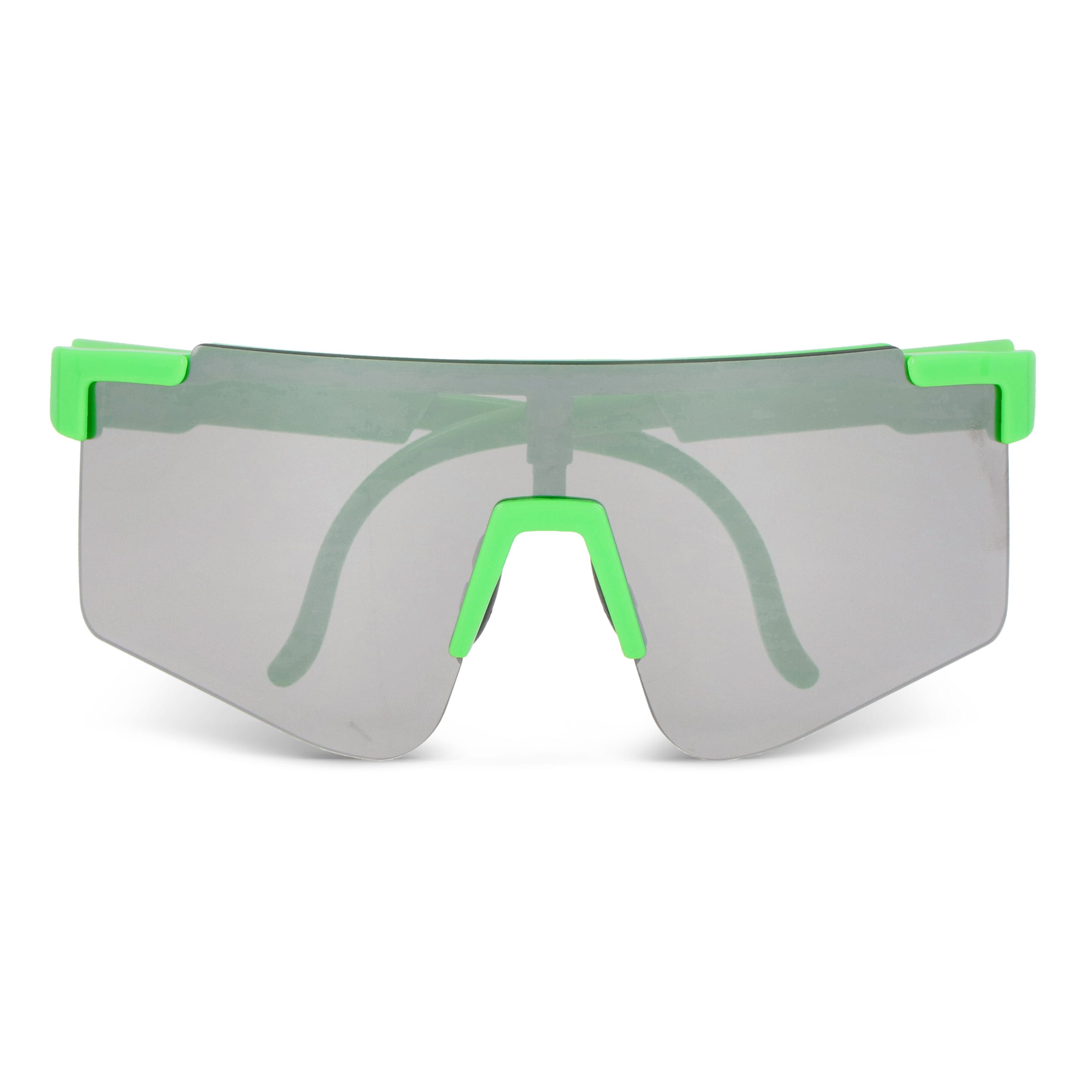 Tom R-PC Sport-Sonnenbrille mit verspiegelten Gläsern UV400 - neon sortiment  -  grün-935