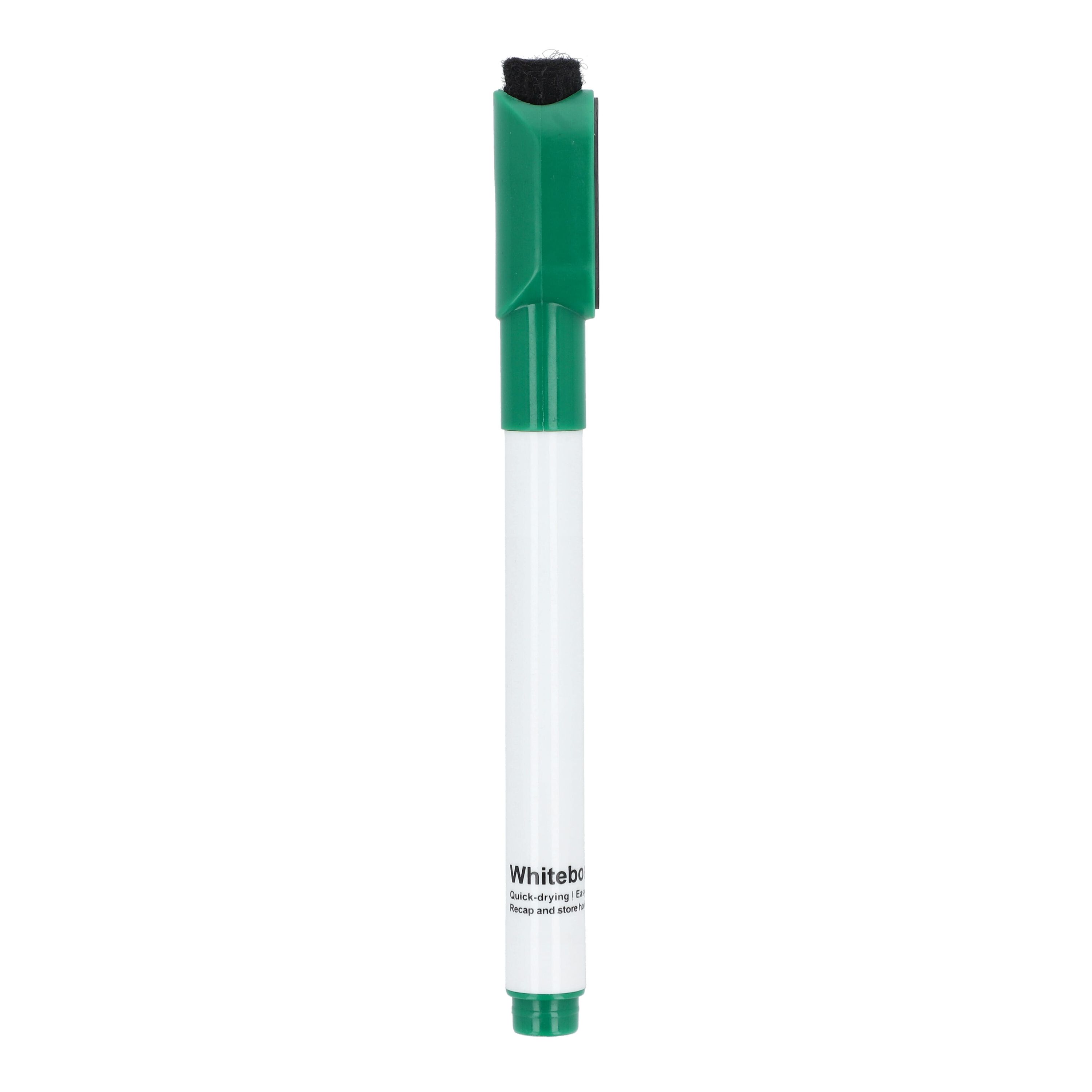 Whiteboard-Marker mit Magnet und Wischer - grün-767