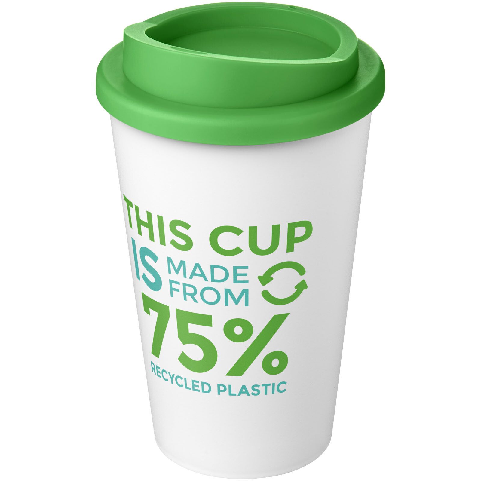 Americano Eco 350 ml recycelter Becher - weiss -  grün-411