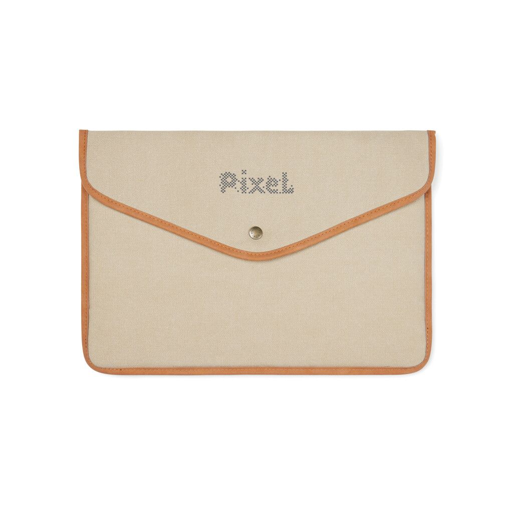 VINGA Bosler 14" Laptop-Tasche aus GRS recyceltem Canvas - beige-916
