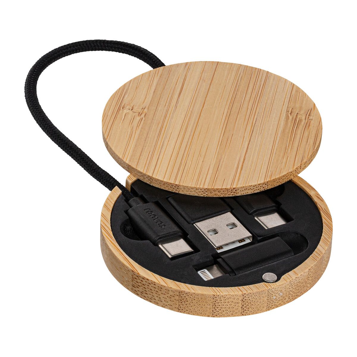 4-in-1 Ladekabel CONVERTICS BAMBOO EVO - braun-393